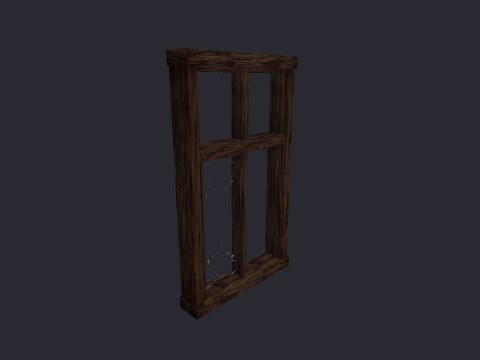 Caen Window Brown Broken 1