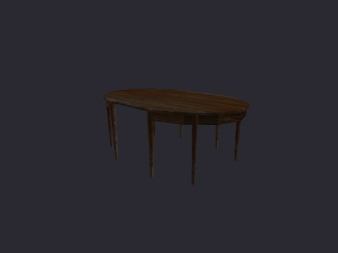 Ovaldiningtable