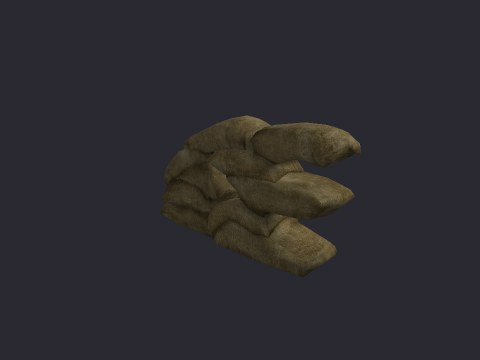 Sandbag Desert Endsection Left