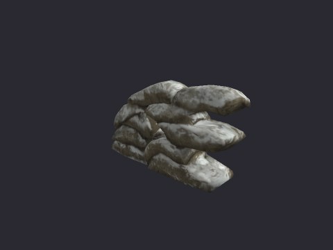 Sandbag Snow Endsection Left