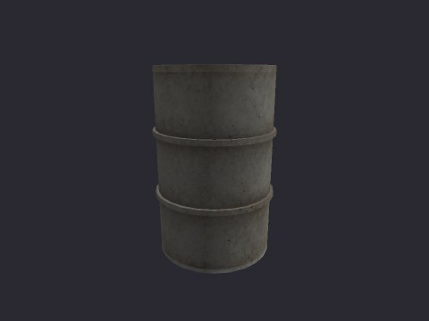 Barrel Silver Wet
