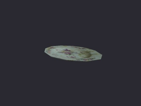 Diningplate Ovalfloral