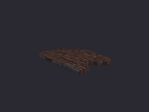 Redbrick Wall Debris 03