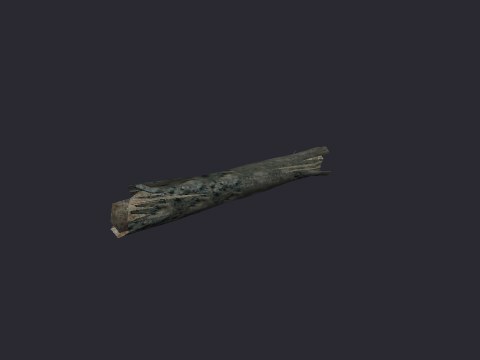 Destroyed Fallen Log A