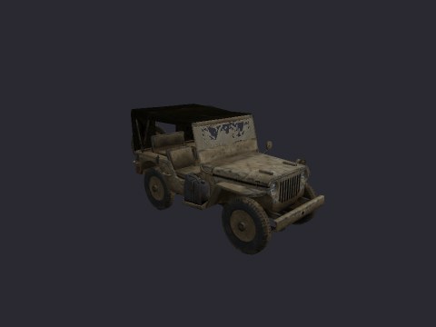 Africa Jeep Can Static