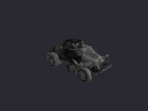 German Armored Car Winter D Static