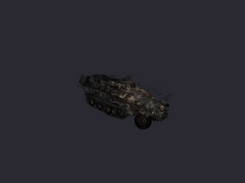 Halftrack MG Brush D Static