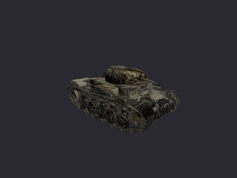 Panzer II Destroyed Static
