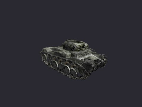 Panzer II Winter Destroyed