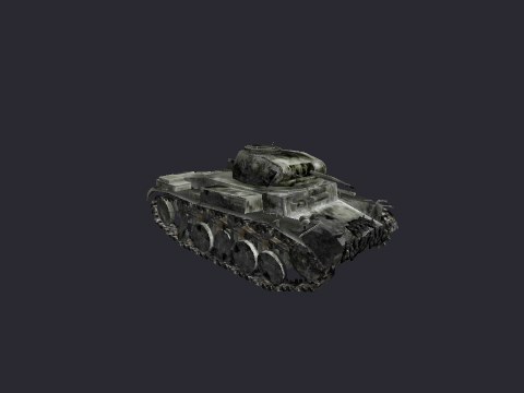 Panzer II Winter Destroyed Static