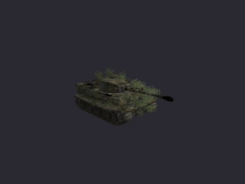 Tiger Woodland Brush Static