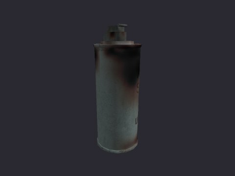 US Smoke Grenade Burnt